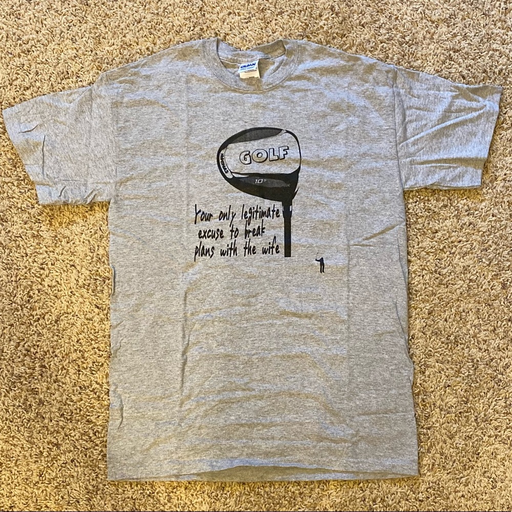 Golf addict - Funny men’s golf t-shirt - Gray